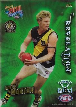 2010 Select AFL Champions - Revelations Green Gem #RG24 Mitch Morton Front
